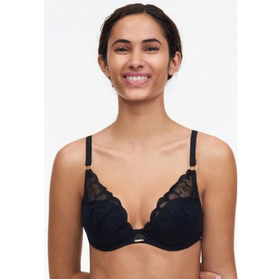 Sostén Escote Profundo (Plunge) Fleurs Chantelle C12M20
