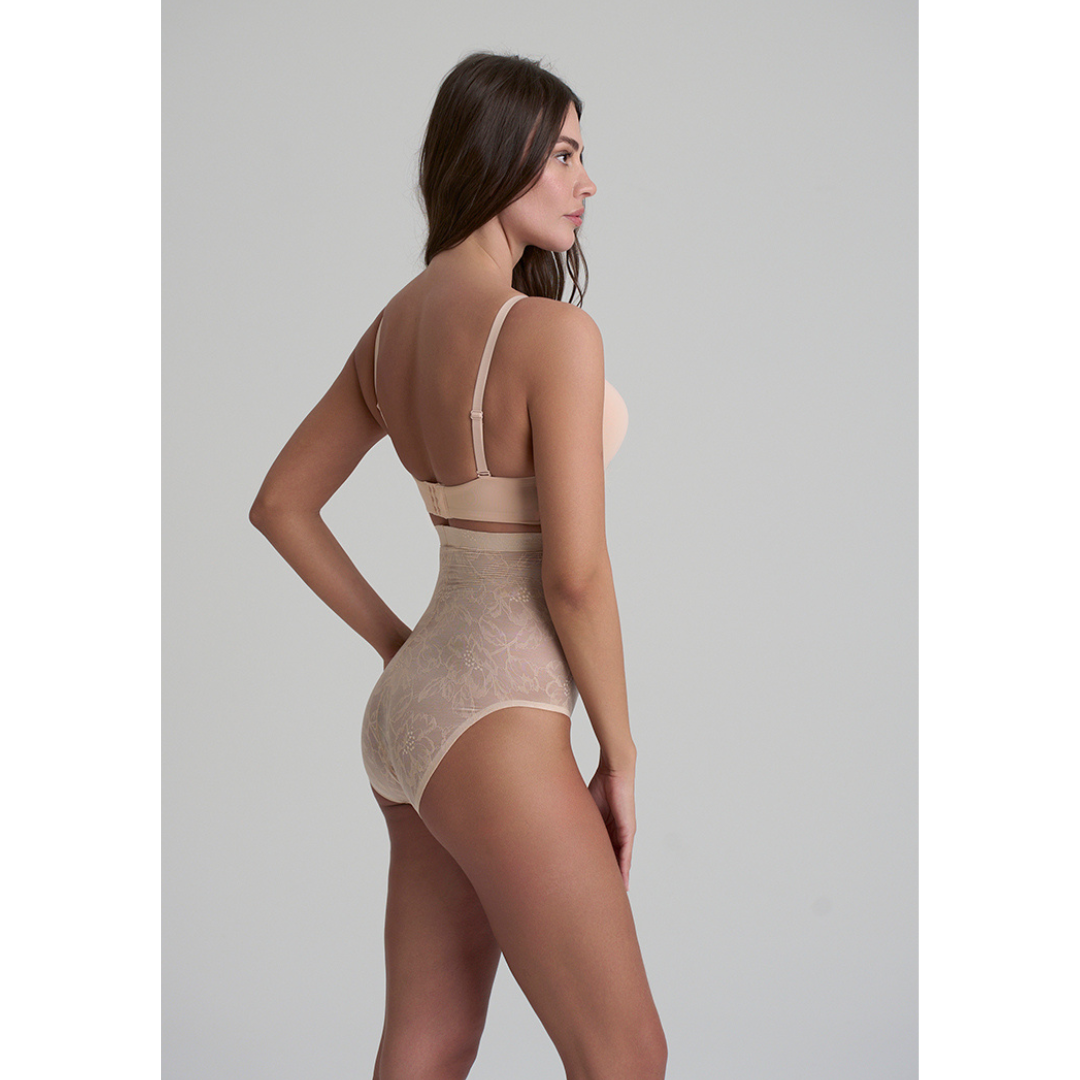 Calzón Alto Encaje Modelante LACHWB