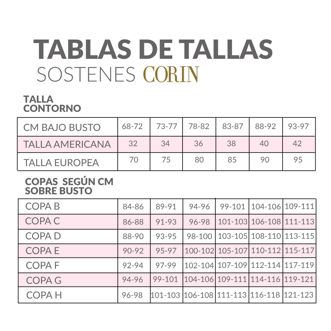 Sostén Spacer Sofía Corin CO17731