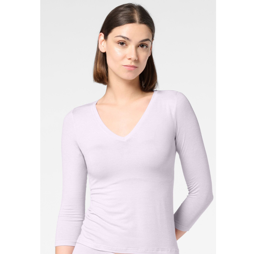 Camiseta Perfect Line Cashmere Manga 3/4  Oroblu OB68066