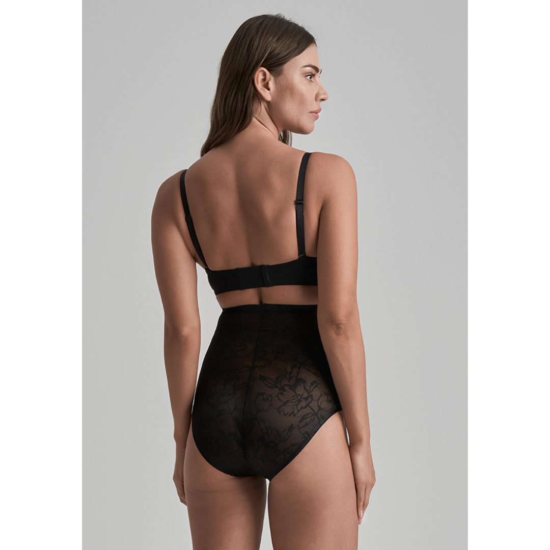Calzón Alto Encaje Modelante LACHWB