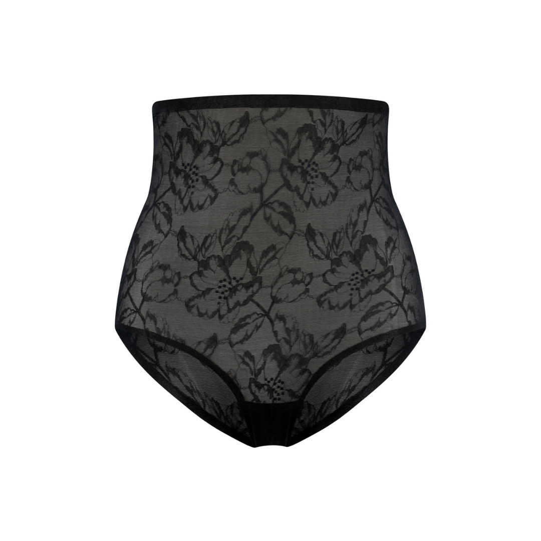 Calzón Alto Encaje Modelante LACHWB